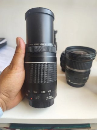 Lote Objetivos Canon y flash