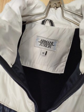 Chaleco Armani Jeans Azul Marino y Blanco