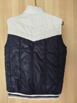 Chaleco Armani Jeans Azul Marino y Blanco