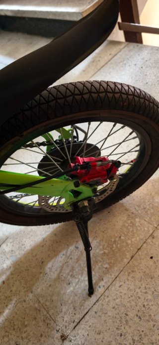 Bicicleta Plegable Verde