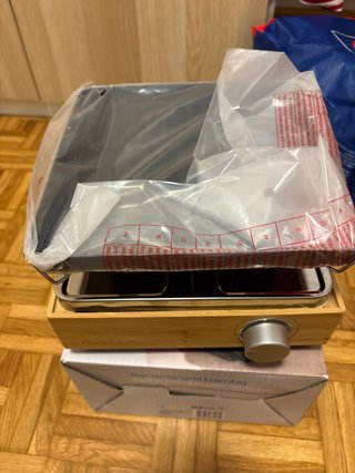 Raclette grill bambú 4 personas