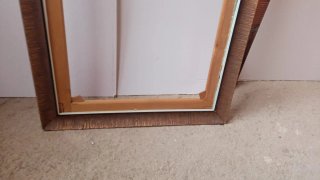 Marco de madera efecto dorado antiguo