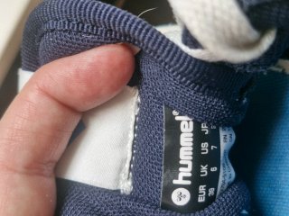 Tenis Hummel Malaga Azul y Blanco