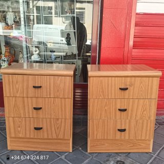 Mesitas de noche de madera (2 unidades)