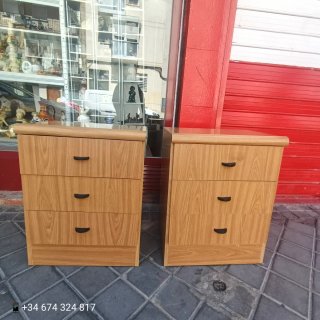 Mesitas de noche de madera (2 unidades)