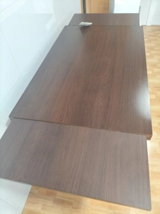 Tablero de mesa Metasola madera marrón wengué