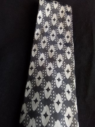 Corbata Emidio Tucci Seda Gris y Blanca