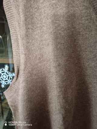 Gilet in lana marrone