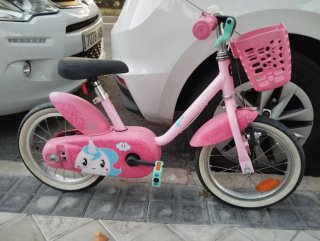 Bicicleta infantil rosa Decathlon