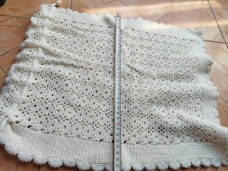 Bolsa pan ganchillo algodón blanco
