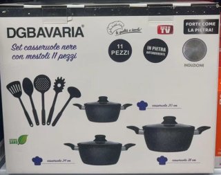 Set Pentole DGBavaria 11 Pezzi Pietra Antiaderente