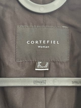 Blazer Cortefiel Cuadros Beige y Marrón