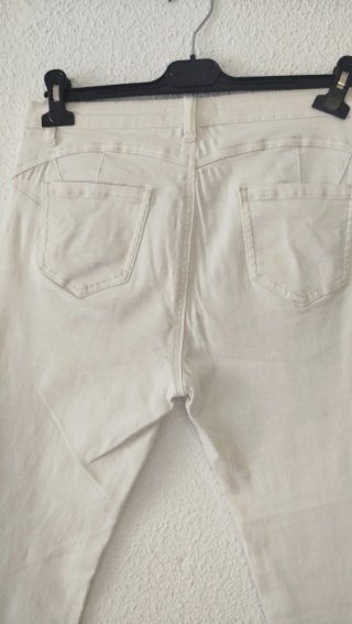 Jeans push-up beige