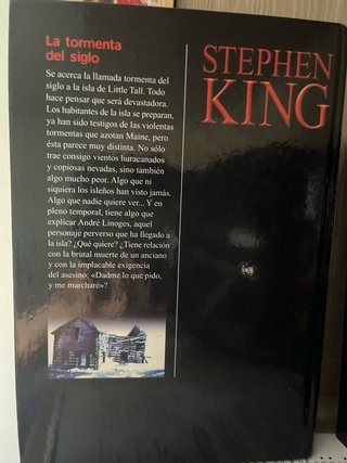 Stephen King. La Tormenta del siglo.