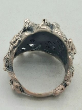 Anillo Plata 925 con figura de Medusa