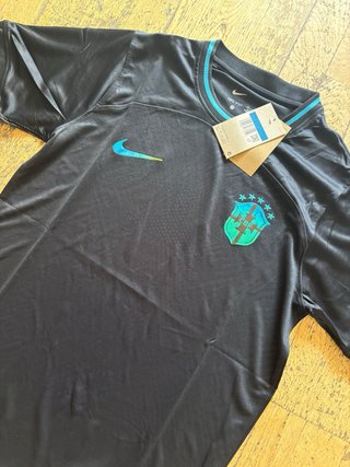 Camiseta de fútbol Brasil Nike Negra talla m