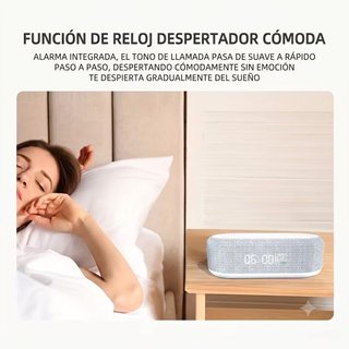 Base Carga Inalámbrica Rápida + Despertador