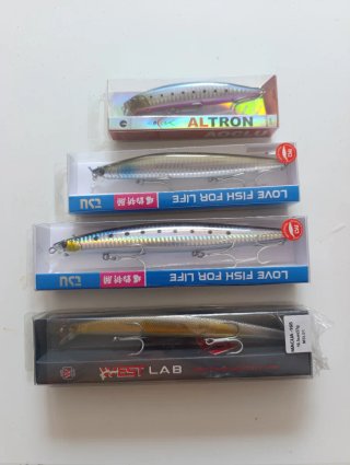 Señuelos de pesca ALTRON, TSU, WEST LAB