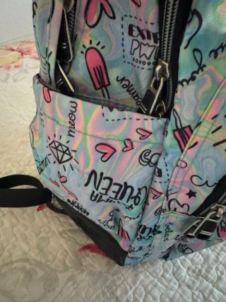 Mochila Totto con estampado divertido