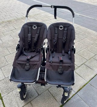 Bugaboo Donkey Twin cochecito Gemelar Rosa