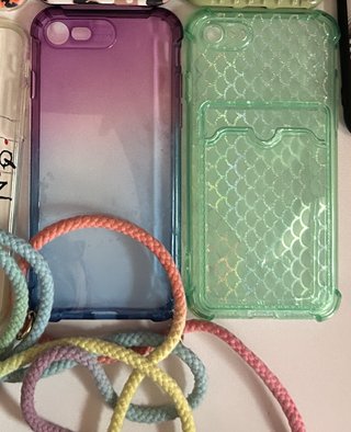Cover iPhone 8 Viola e Verde