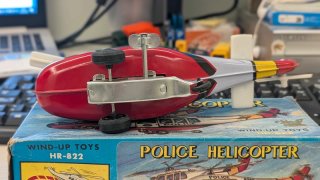 Elicottero Latta Polizia HR-822 Korea Vintage Box