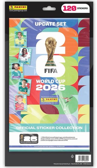 Panini Mundial 2026 Update Set 120 Stickers