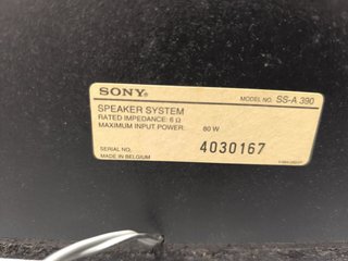 Altavoces Sony SS-A 390 80W