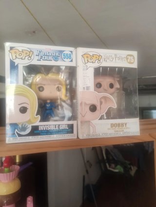 Funko Pop Invisible Girl y Dobby