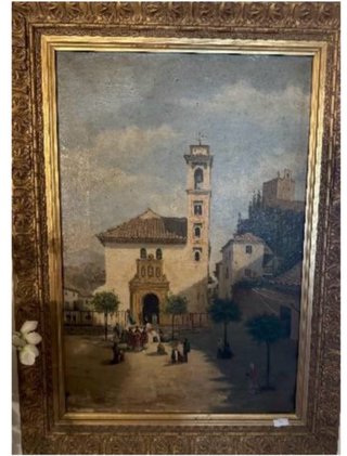 Cuadro Óleo Iglesia