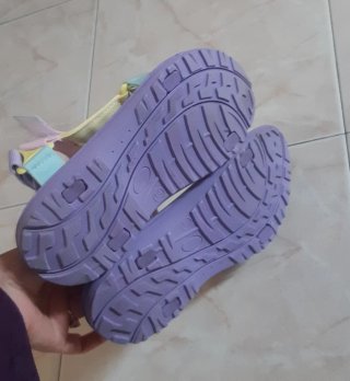 Sandali bambina viola e turchese n.37