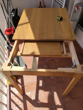 Mesa de madera extensible