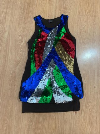 Vestido lentejuelas de fiesta