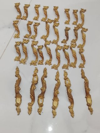 Manillas de cobre estilo dragón