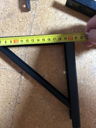 Juego de 4 escuadras metálicas