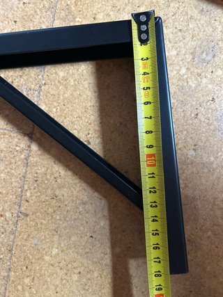 Juego de 4 escuadras metálicas