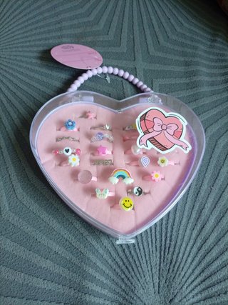 Set de anillos infantiles para niñas