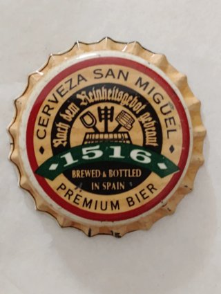 Chapa Cerveza San Miguel Antigua