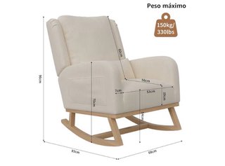 Mecedora / Sillón de lactancia beige