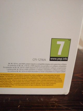 Scatola PS5 Fat versione Disco
