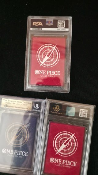Lotto 3 Carte One Piece Gradate Beckett PSA
