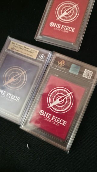 Lotto 3 Carte One Piece Gradate Beckett PSA