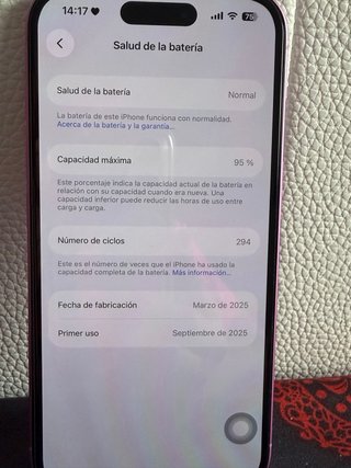 iPhone 16 Rosa en perfecto estado