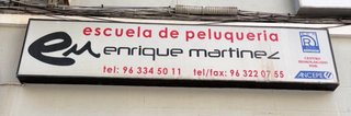 Rotulo luminoso. Dimensiones 305x65x14