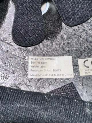 Casco bambino blu