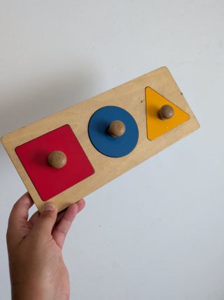 Juego Montessori Formas Geométricas Madera