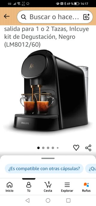 Cafetera L'OR Barista philips