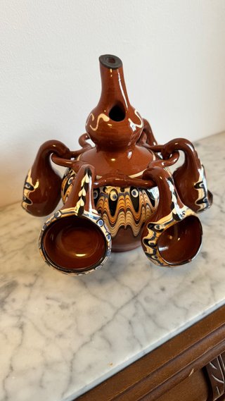 Jarrón decorativo de cerámica