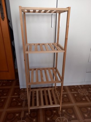 Scaffale in legno a 4 ripiani