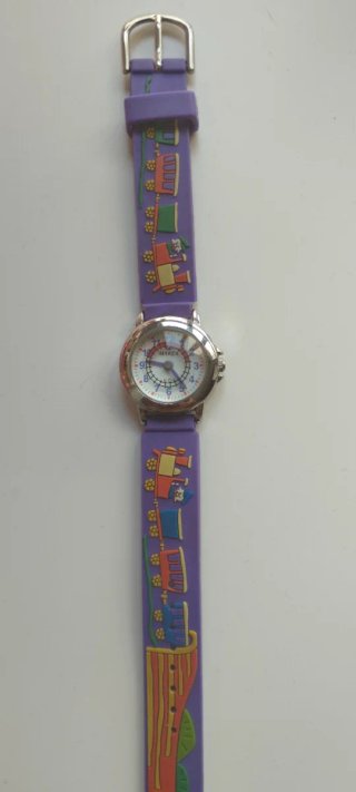 Reloj Marea Infantil Morado Trenes